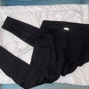 Super cute black pink x VSX leggings active athletic wear outdoor yoga tights